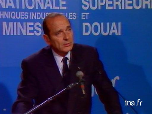  Discours de Jacques Chirac à l'École nationale des mines de Douai 