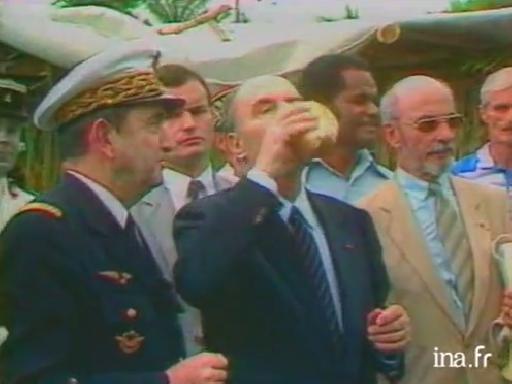 Voyage surprise de François Mitterrand en Nouvelle Calédonie