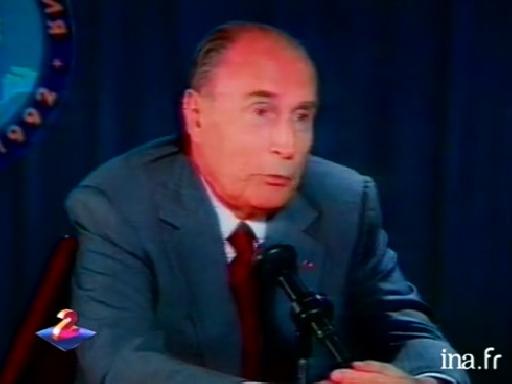 François Mitterrand en direct avec un astronaute français dans l'espace