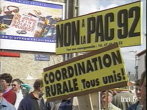 Manifestation Coordination Rurale en Vendée
