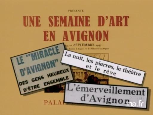 Les origines du festival d'Avignon