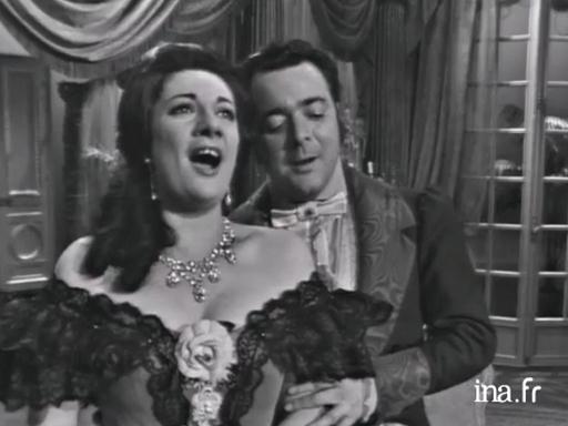  Alain Vanzo et Andrée Esposito interprètent un extrait de <i>La Traviata</i>