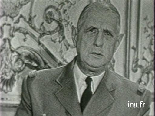  Message radiotélévisé du général de Gaulle du 23 avril 1961 