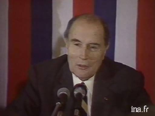 François Mitterrand participe au lancement du RMI à Belfort