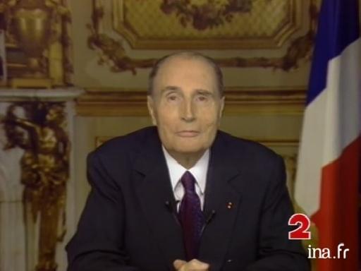 François Mitterrand après la ratification de Maastricht