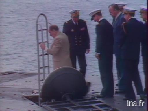 Visite du nouveau Président à l’équipage du sous-marin nucléaire <em>Le Terrible</em>