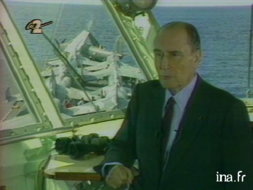 François Mitterrand dans le Golfe persique : l’interview inédite depuis la passerelle du <em>Clemenceau</em>