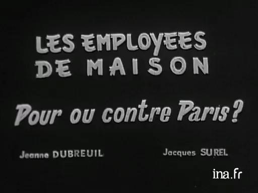  Les employées de maison à Paris 