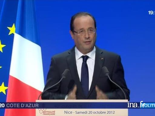  François Hollande au Congrès de la Mutualité
